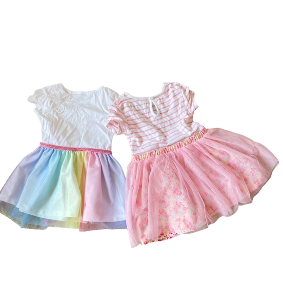 Bundle of 2 Party Dresses - H&M Unicorn Dress and Primark Pink Dress 1.5 to 2Y - Picture 3 of 16